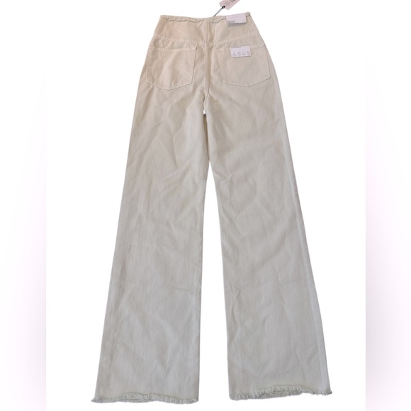 WeWoreWhat High Waist Frayed Straight Leg Jeans - Picture 7 of 14